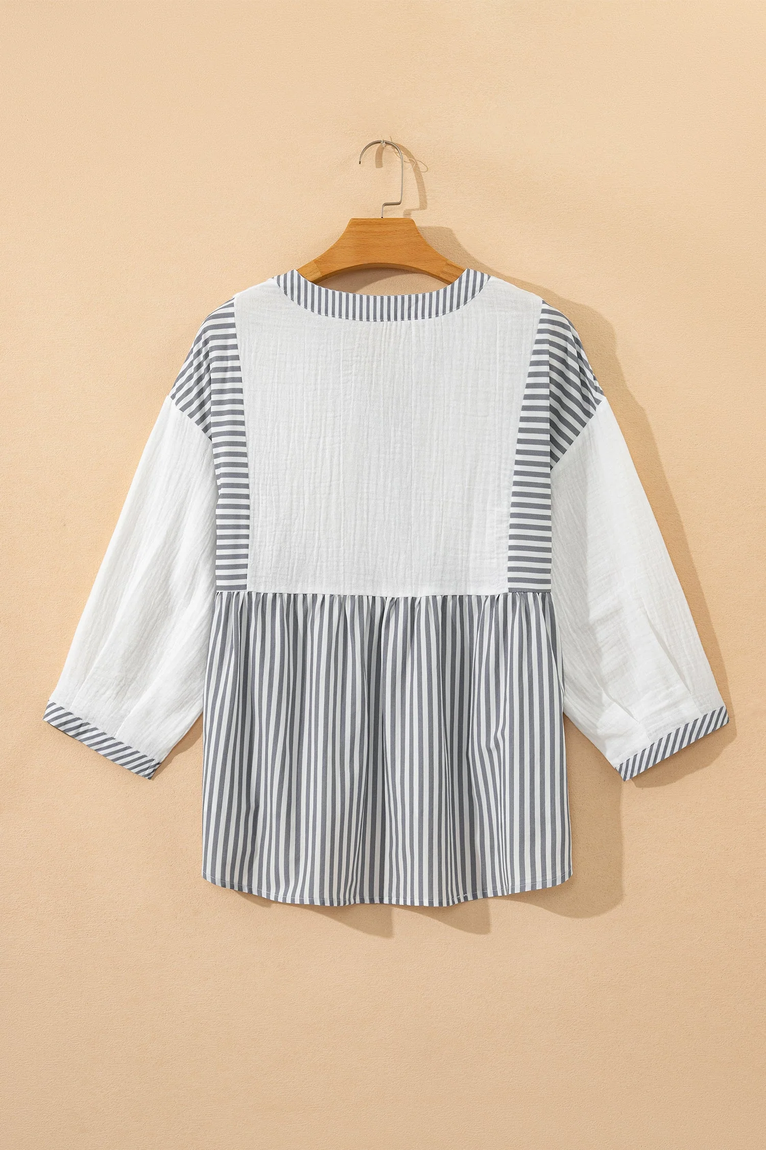Threaded Pear Zahra Bracelet Sleeve Babydoll Blouse - Image 9