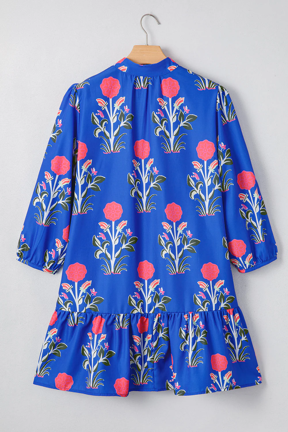 Threaded Pear Zahra Sleeve Ruffle Hem Dress - Image 9