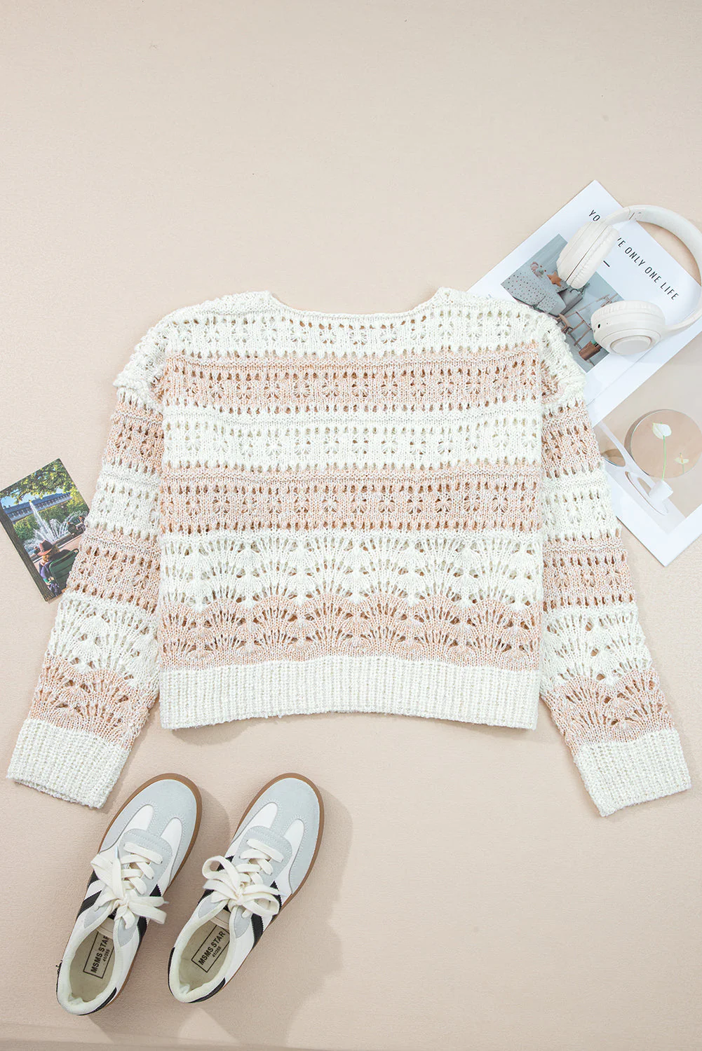 Threaded Pear Zararita Drop Shoulder Casual Sweater - Image 6