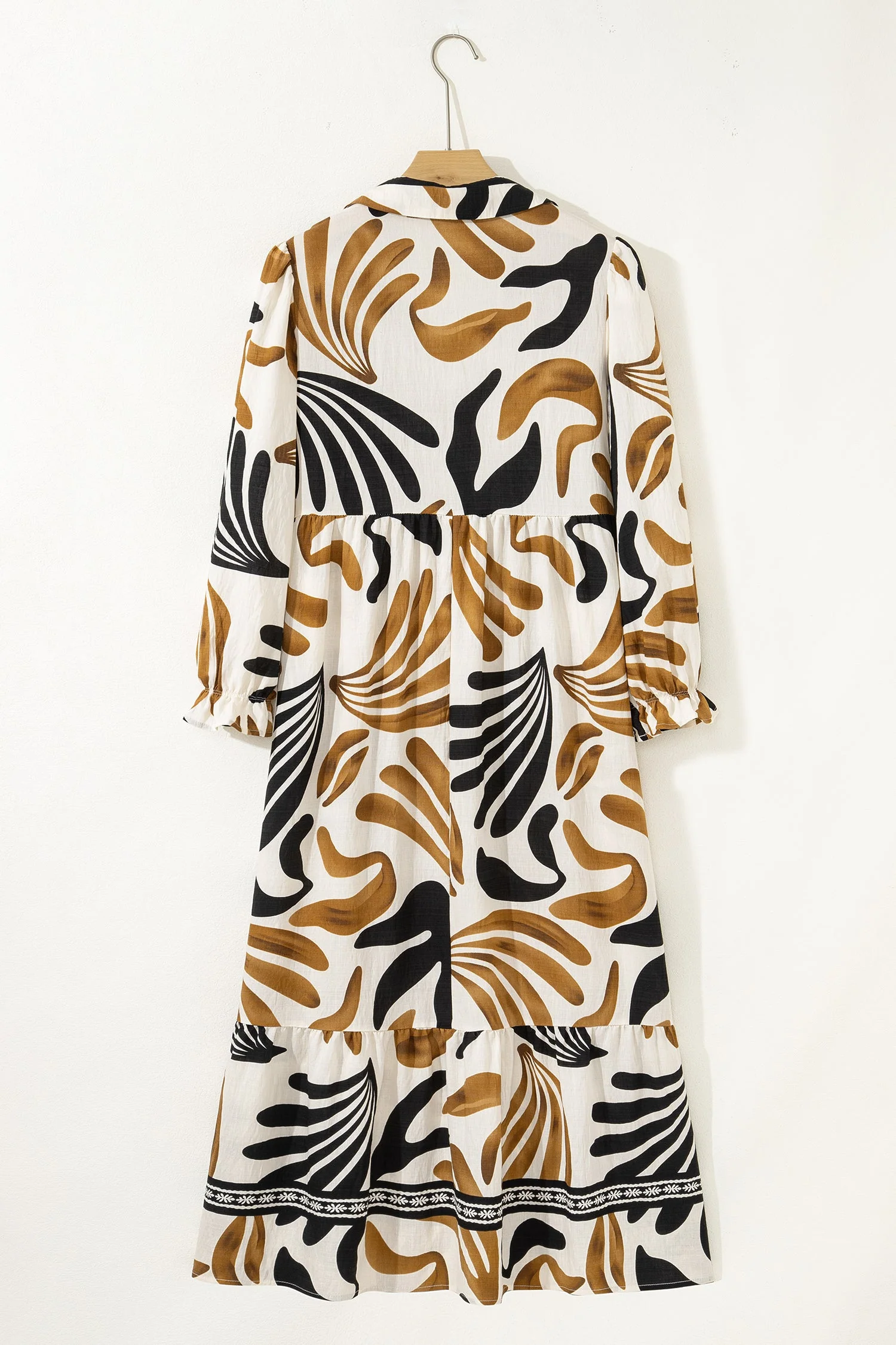 Threaded Pear Zaylee Sleeve Ruffle Hem Dress - Image 9