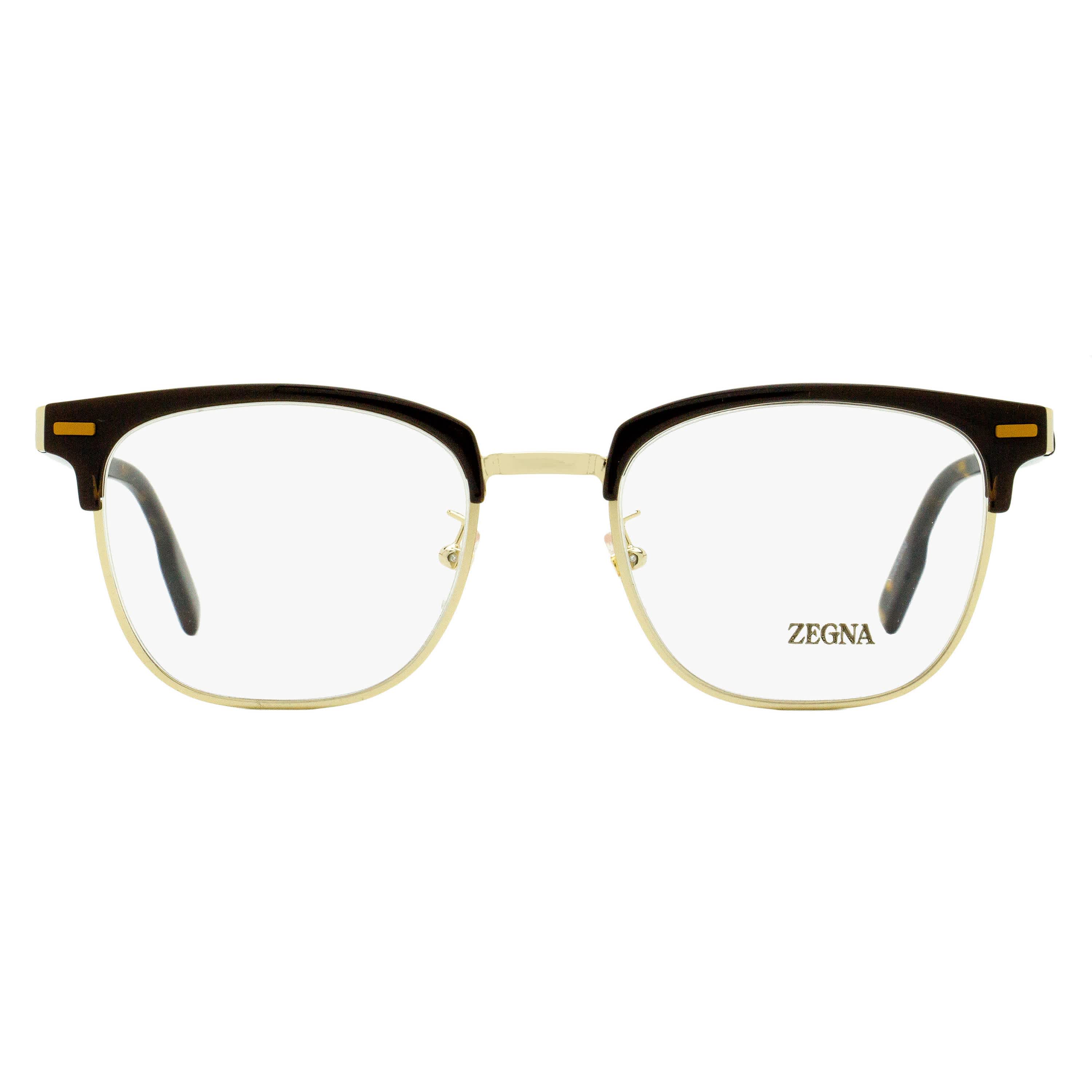 Zegna Browline Leggerissimo Eyeglasses EZ5250-H 002 Matte Black 52mm - Image 6