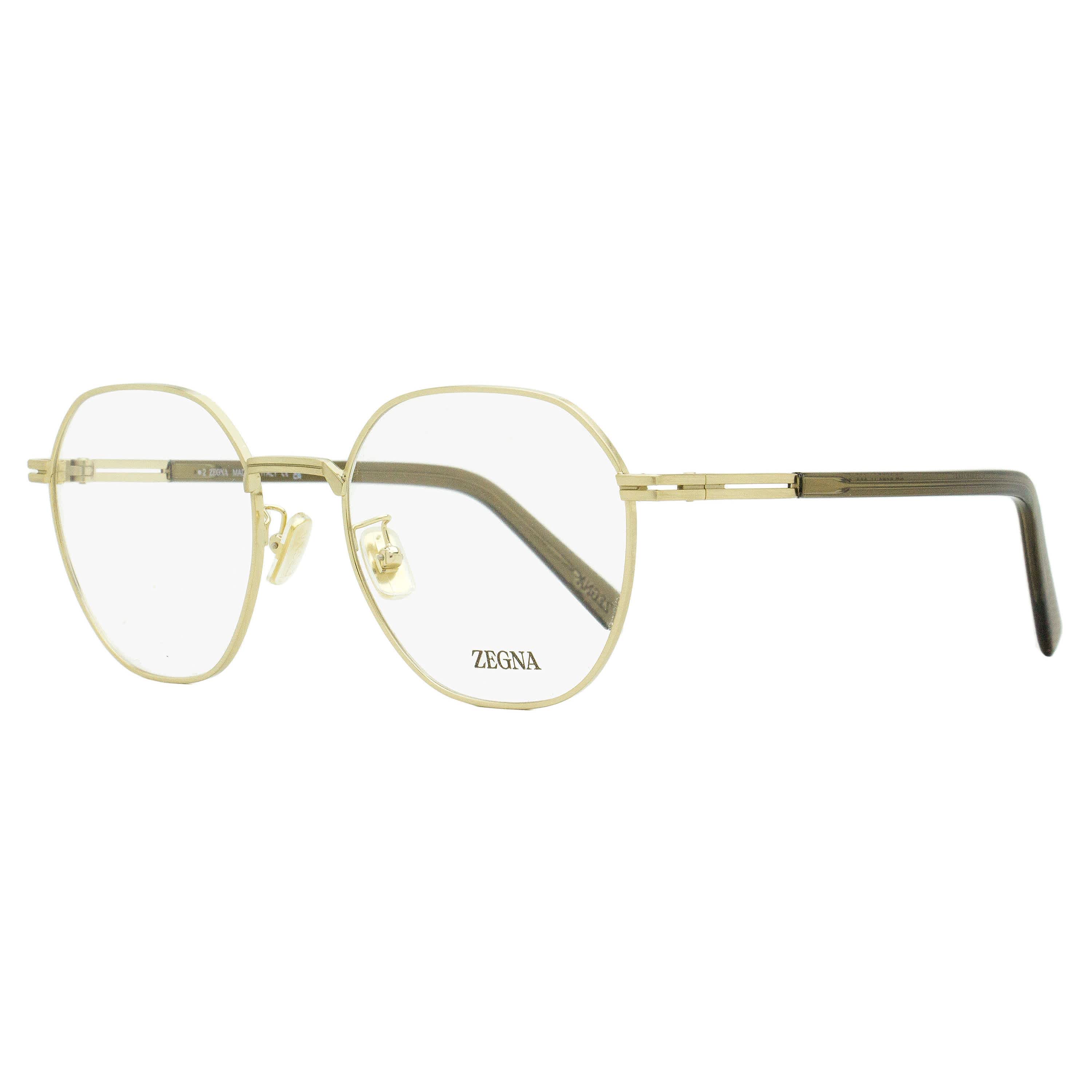 Zegna Geometric Round Eyeglasses EZ5270-H 009 Matte Gunmetal 53mm - Image 5