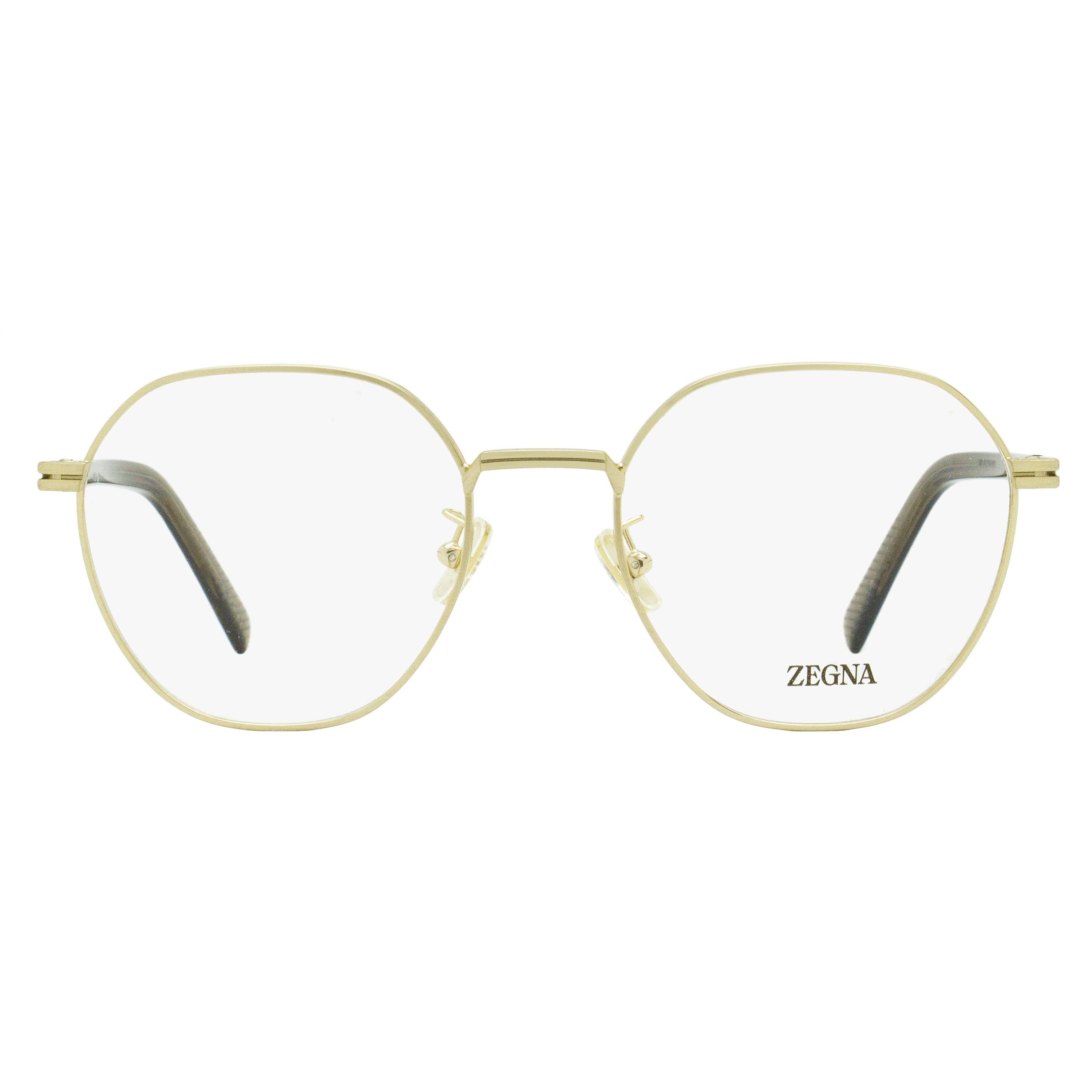 Zegna Geometric Round Eyeglasses EZ5270-H 009 Matte Gunmetal 53mm - Image 6