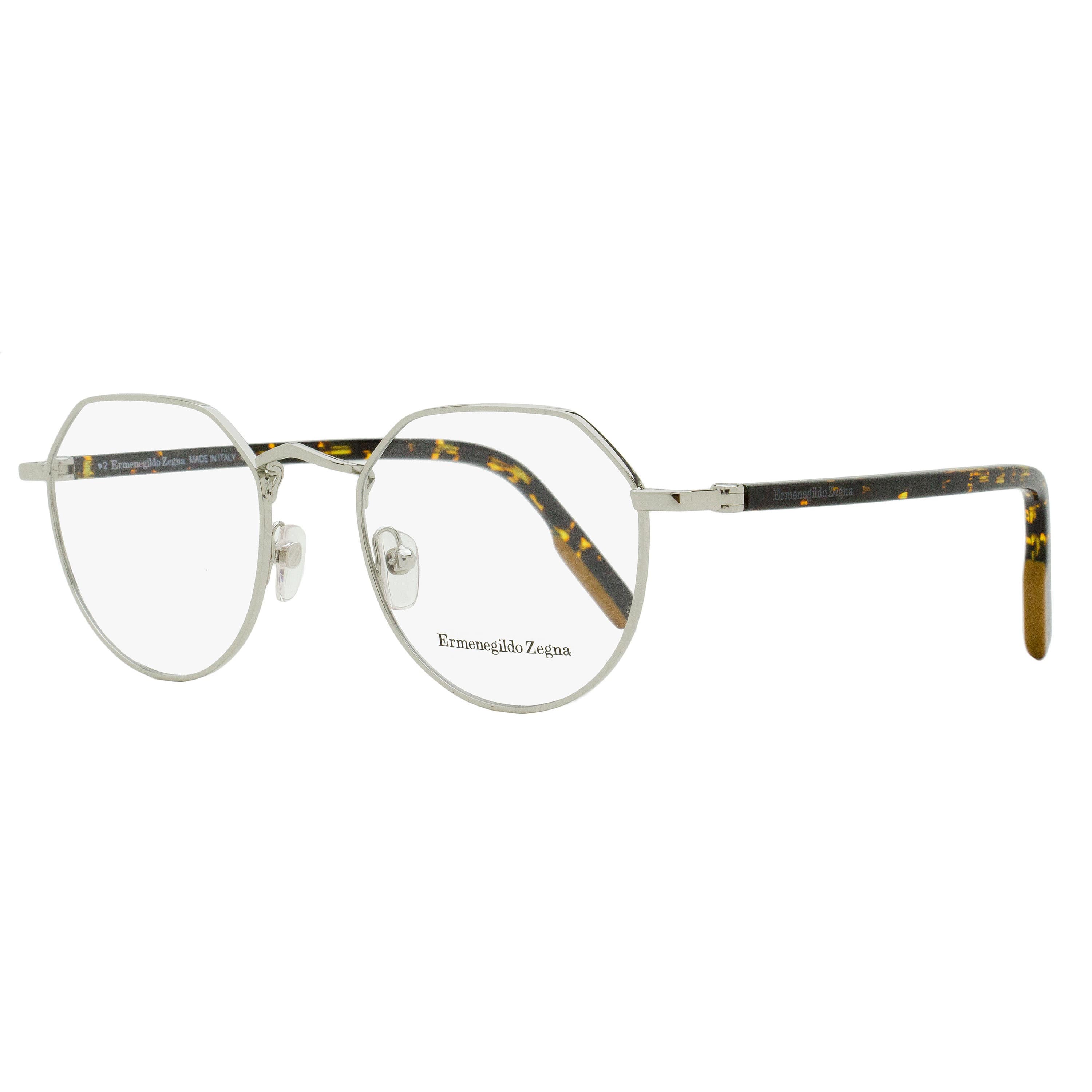 Zegna Geometric Vicuna Eyeglasses EZ5238 012 Ruthenium/Black 50mm - Image 3