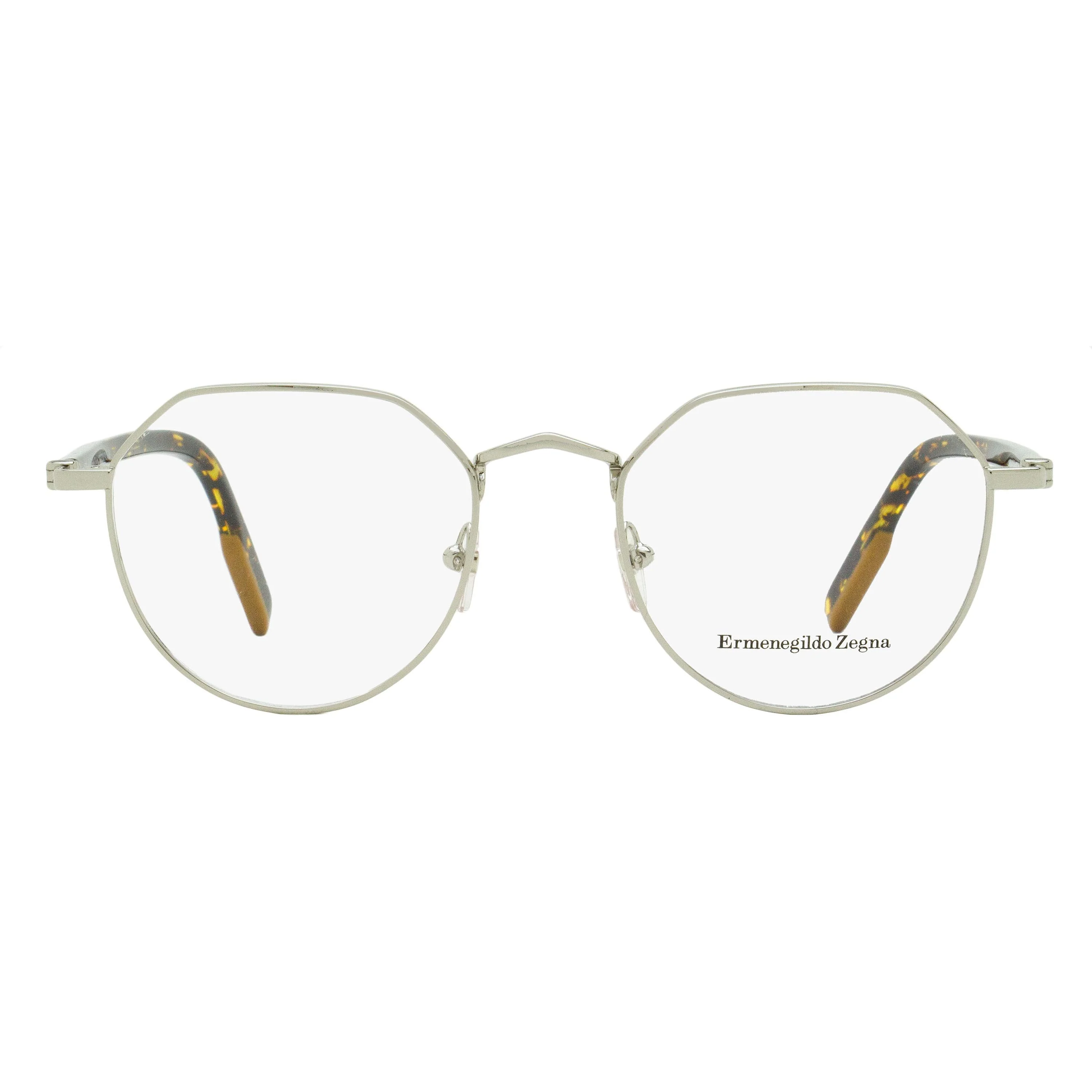 Zegna Geometric Vicuna Eyeglasses EZ5238 012 Ruthenium/Black 50mm - Image 4