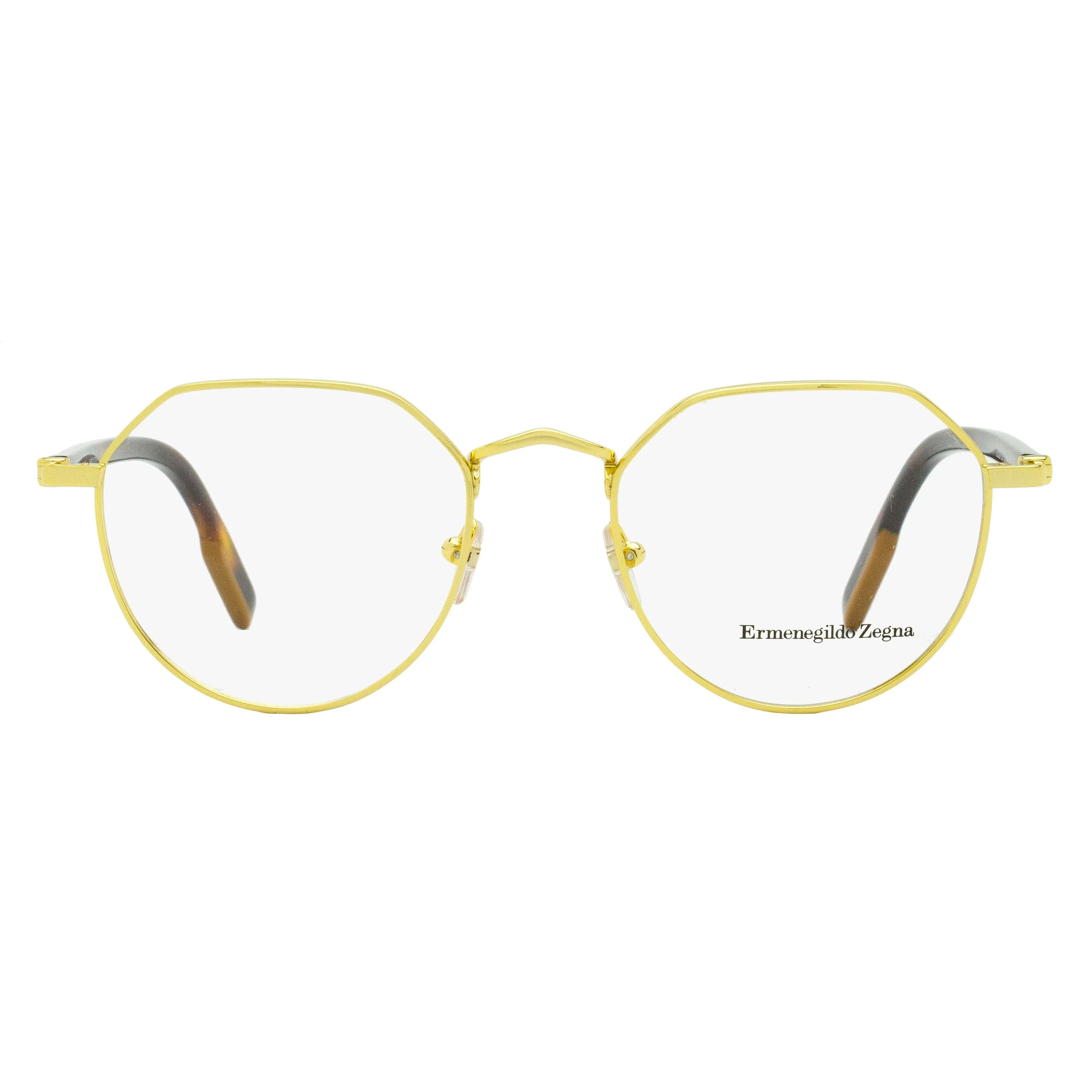 Zegna Geometric Vicuna Eyeglasses EZ5238 012 Ruthenium/Black 50mm - Image 5