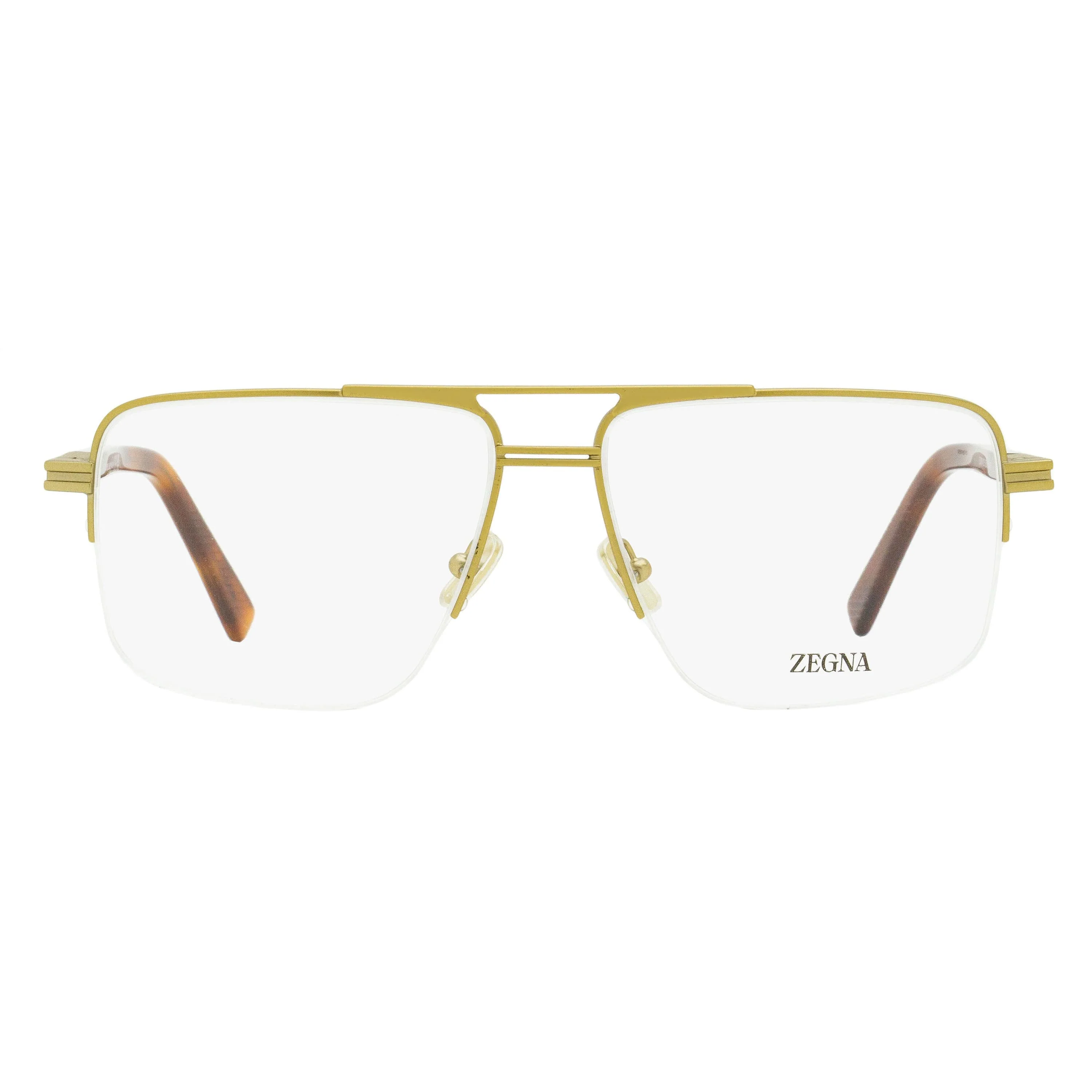 Zegna Rectangular Pilot Eyeglasses EZ5274 009 Matte Gunmetal 59mm - Image 6