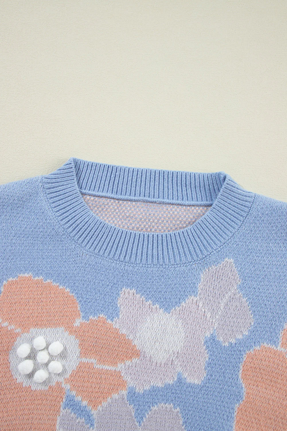 Threaded Pear Zelda Drop Shoulder Knitted Sweater - Image 5