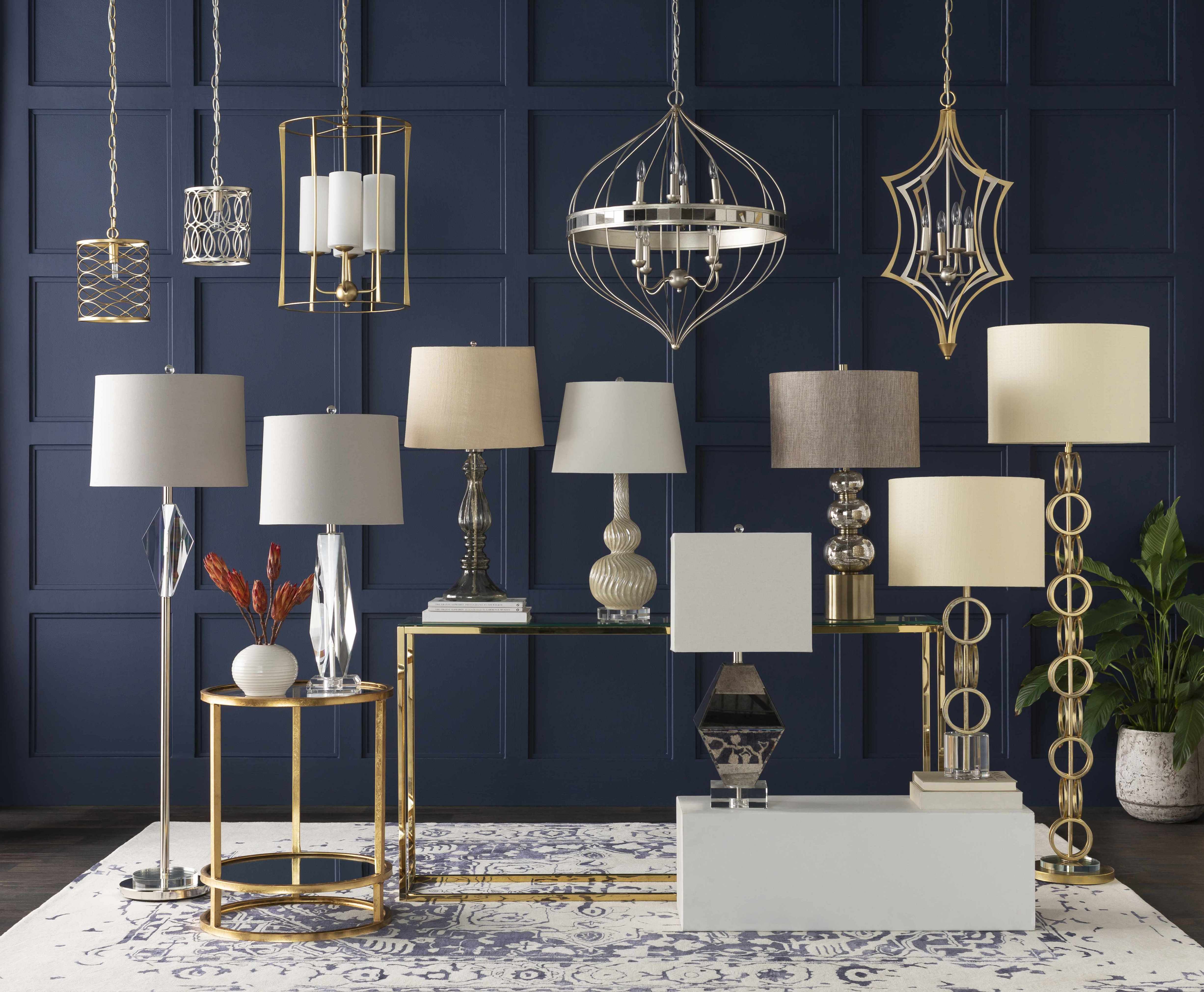 Zell Gold Crystal Table Lamp - Clearance - Image 2